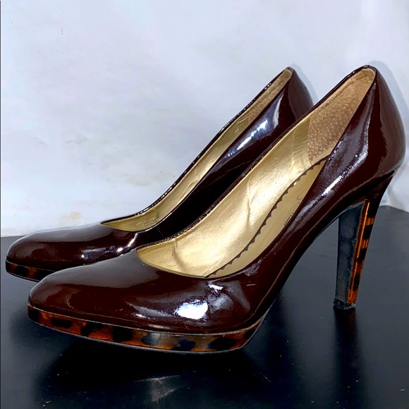 Jessica Simpson dark burgundy high heels size 8 - Picture 2 of 11